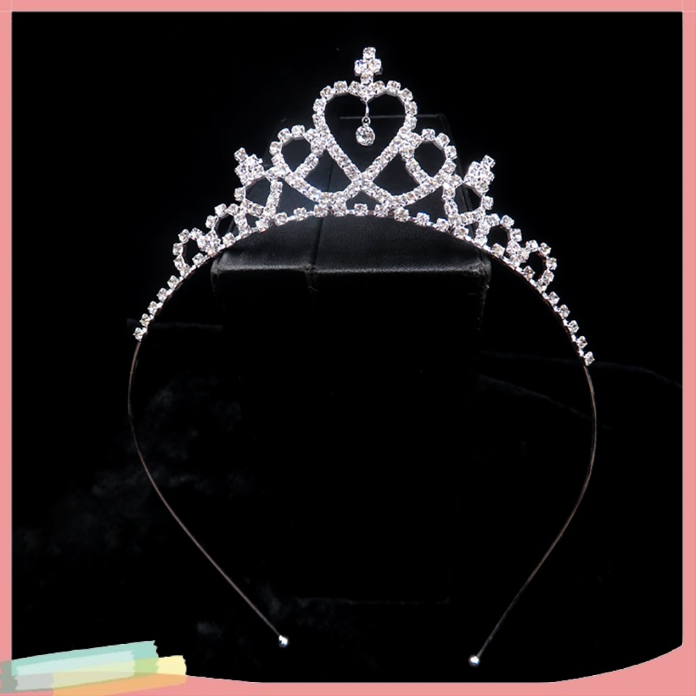 Băng Đô Cài Tóc Hình Vương Miện Đính Đá Xinh Xắn Cho Bé Gái