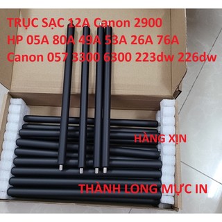 Combo 5 Trục sạc 12A 2900 (Loại Xịn) Trục cao su 05A 80A 26A 057 - Canon 3300 6300 HP 1010 1020 1160 1320 P2015 P2014