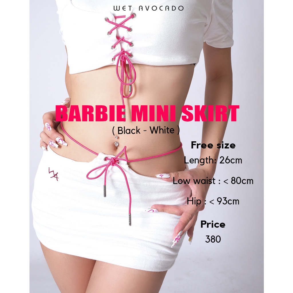 WET AVOCADO: DISTINCT | BARBIE MINI SKIRT