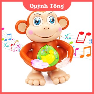 Đồ chơi khỉ nhảy múa phát nhạc và đèn sáng cho bé, vịt hát nhảy
