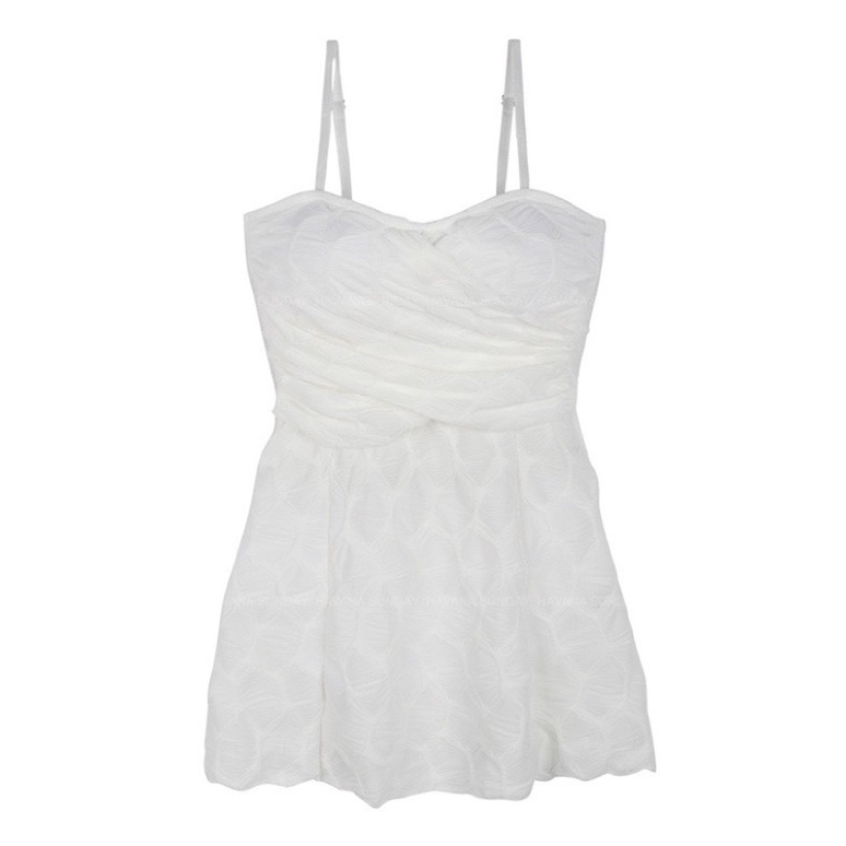 Set bikini 2 mảnh trơn gồm váy và quần