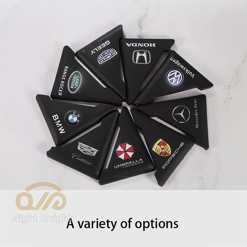 Bộ 2 Miếng Dán Trang Trí Góc Cửa Xe Hơi Toyota Camry Altis Fortuner CHR Vios Chống Va Chạm