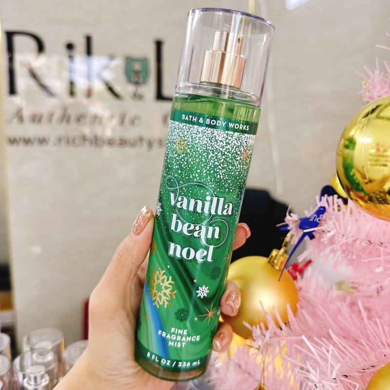 VANILLA BEAN NOEL - Xịt Thơm Dưỡng Thể Toàn Thân Body Mist Bath & Body Works Usa