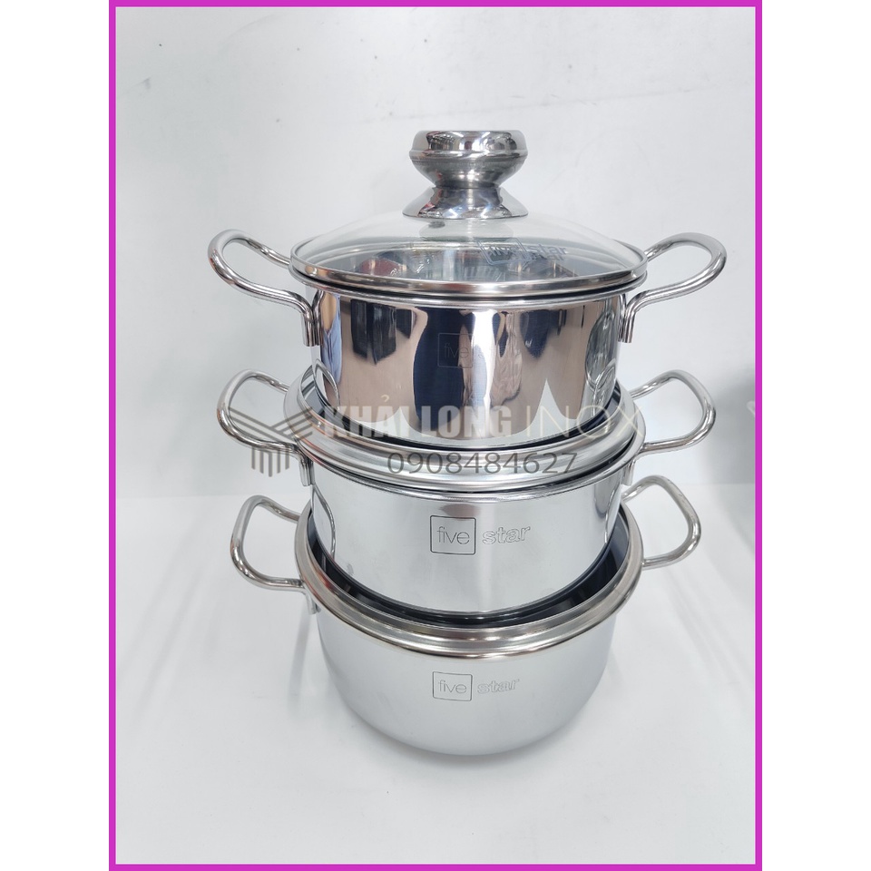 Nồi Inox Five Star Nắp Kính Đẹp Mắt