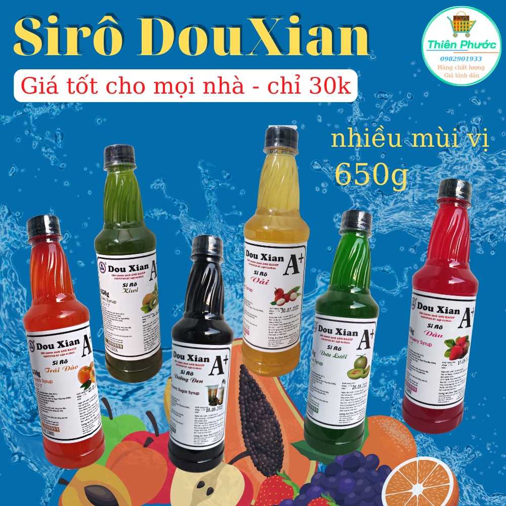Siro Thái Lan Ding Fong 760ml 15 mùi vị - ngon nhất vị vải