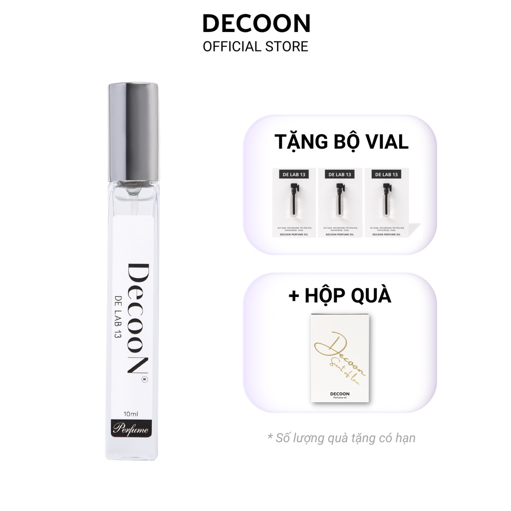 Tinh dầu nước hoa thơm lâu chính hãng Decoon hương ngọt ngào, quyến rũ, sang trọng, nhẹ dịu dạng xịt tiện lợi