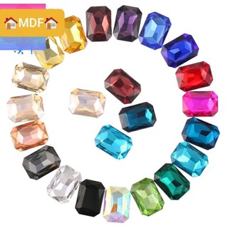 15 hạt chữ nhật có lỗ xỏ chỉ 15ly