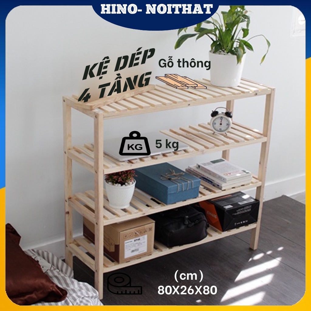Kệ để giày dép 2,3, 4 tầng, dài 80cm TẶNG BẠN 1 ĐÔI DÉP ĐI TRONG NHÀ