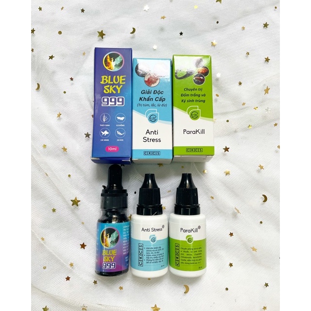 Blue Sky 999 , Anti stress và Parakill 47k/chai chuyên xử lý túm lắc