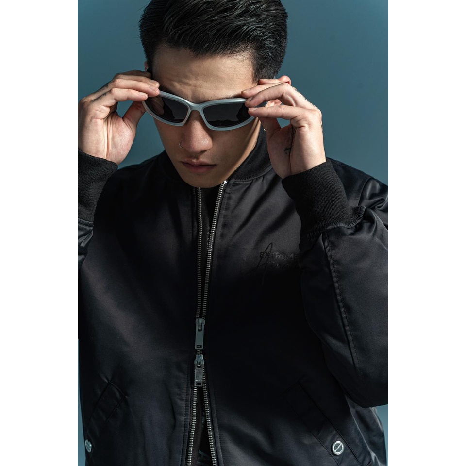 Áo Khoác Amand Signature Basic Bomber - Black