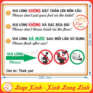 Sticker Trang Trí Nội Quy Nhà Vệ Sinh,Quy Tắc Nhà Vệ Sinh, Hướng Dẫn Sử Dụng Toilet Sạch Sẽ Đúng Cách,Toilet Rules