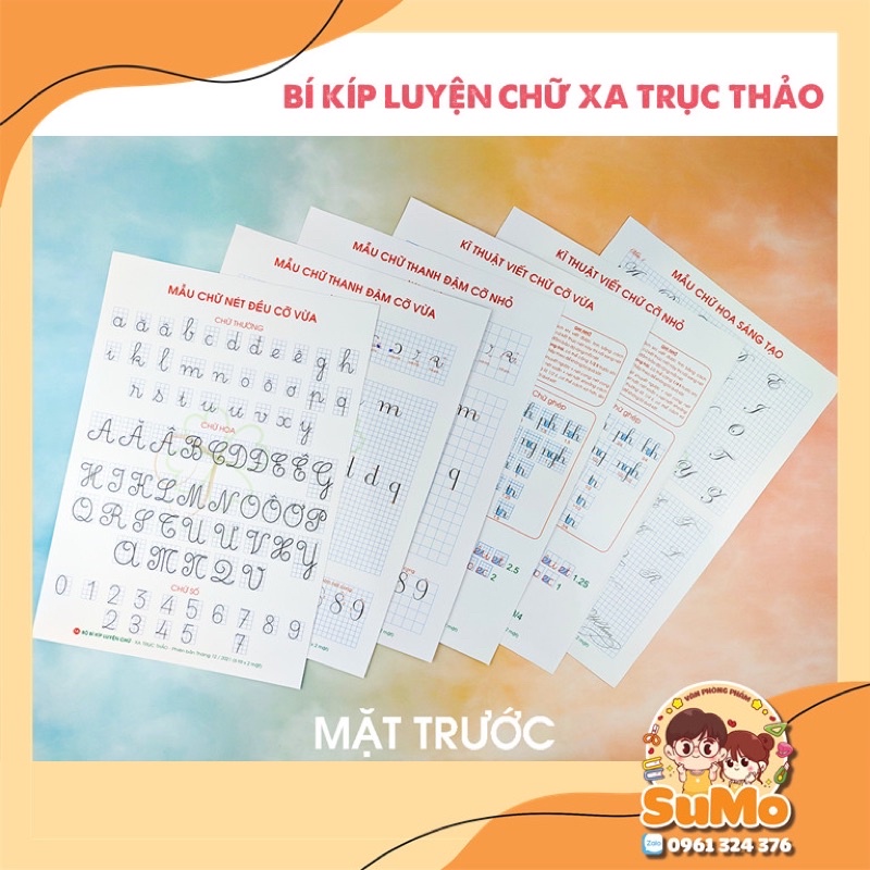 Bộ bí kíp luyện chữ Xa Trục Thảo (phiên bản mới năm 2022)