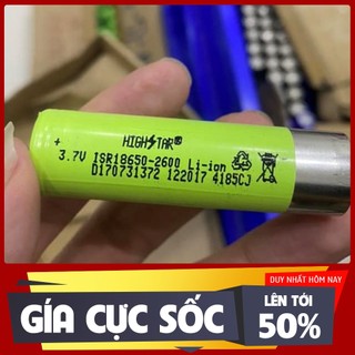 Pin 18650 highstar - dung lượng 2400mah xả 20a tháo khối đã đo chuẩn
