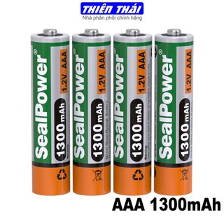 Pin sạc sealpower aaa 1300mah,pin sạc aaa 1.2v,pin chính hãng sealpower,sạc lại đến 1000 lần!