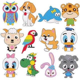 Tranh đính đá mini DIY tự làm sticker cho bé..