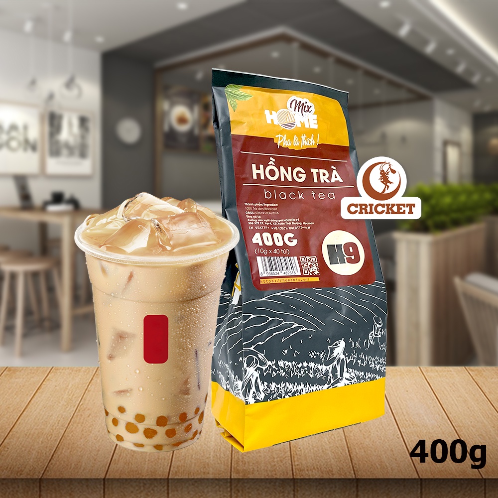 Hồng Trà Túi Lọc Home Mix 400g (40 túi x 10gr) - Trà đen, hồng trà sữa, hồng trà nấu trà sữa ngon hơn tân nam bắc