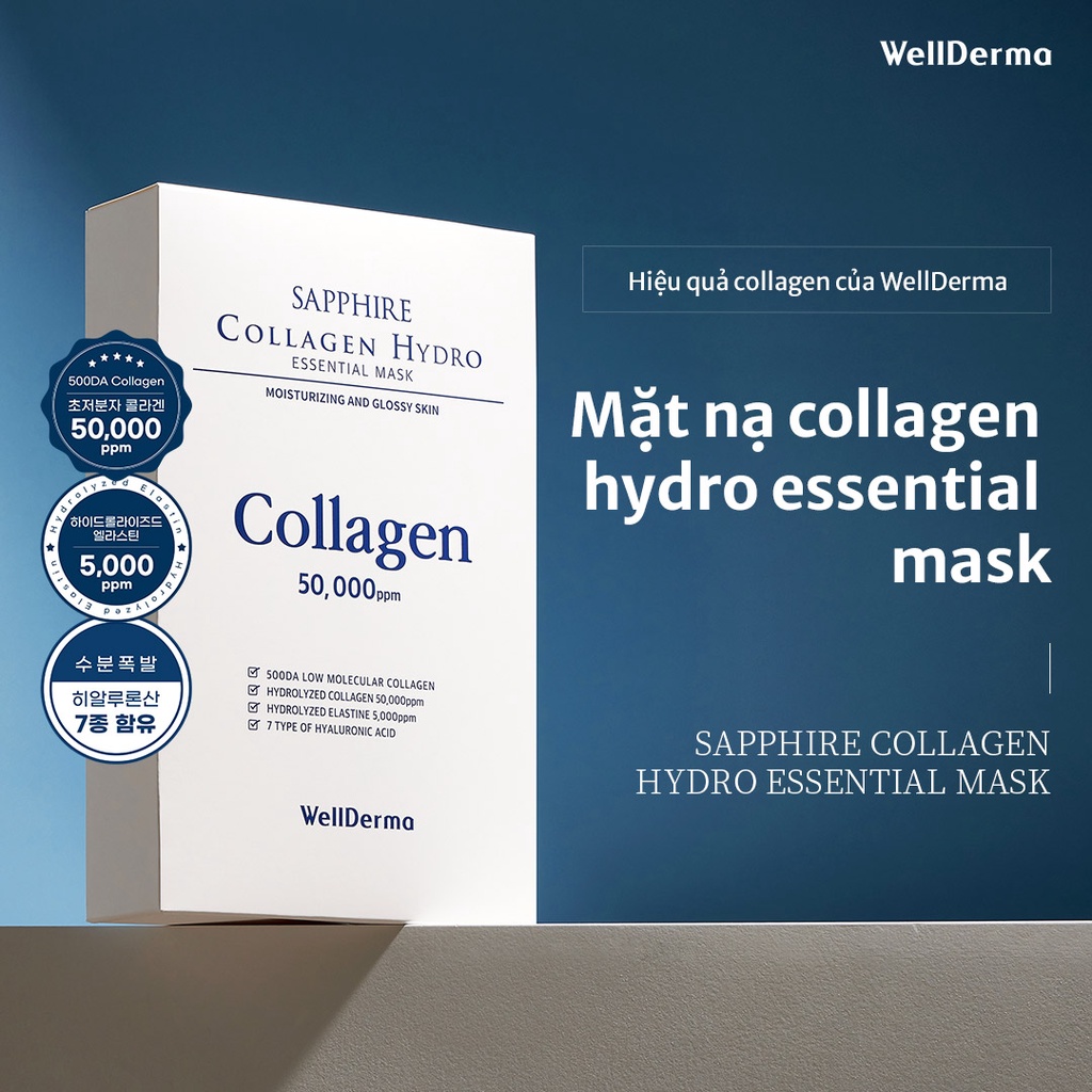 Mặt Nạ Collagen Hydro Sapphire Hiệu WellDerma