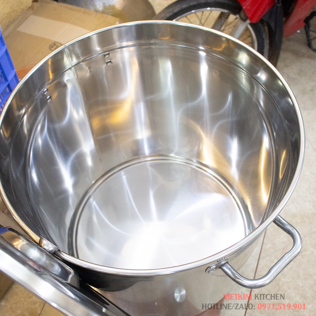 Nồi inox hầm xương cao cấp Zebra 100L đáy dày cm