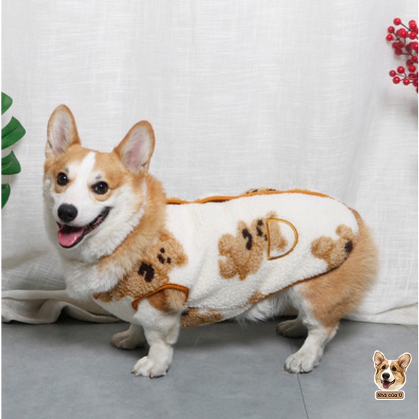 Áo Cho Chó To - Áo Thu Đông Cho Corgi, Samoyed, Golden chất lông cừu