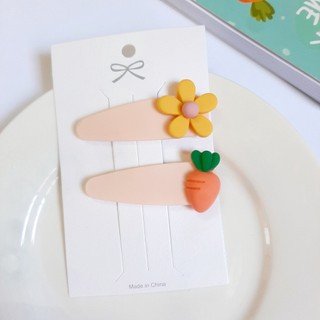 Sét 2 Kẹp Tóc Màu Sắc Cho Bé Gái - màu ngẫu nhiên