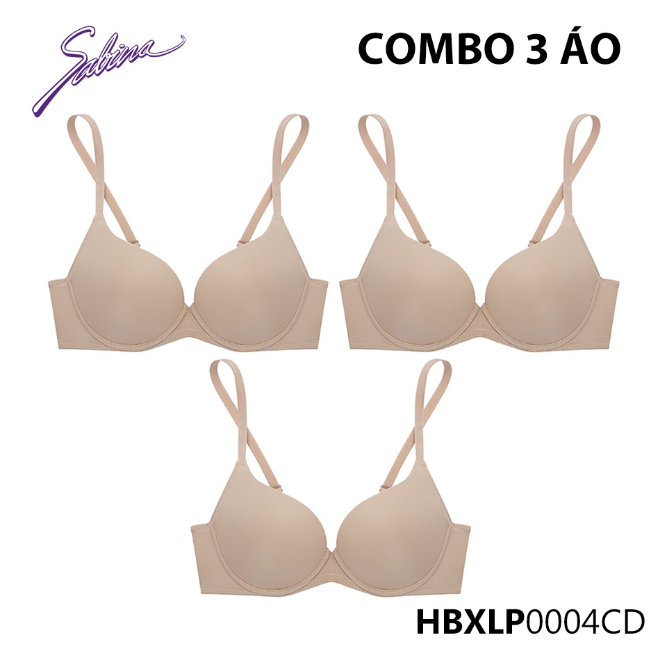 Combo 3 Áo Lót Mút Mỏng Vừa Màu Trơn Habpy Lady By Sabina HBXLP0004