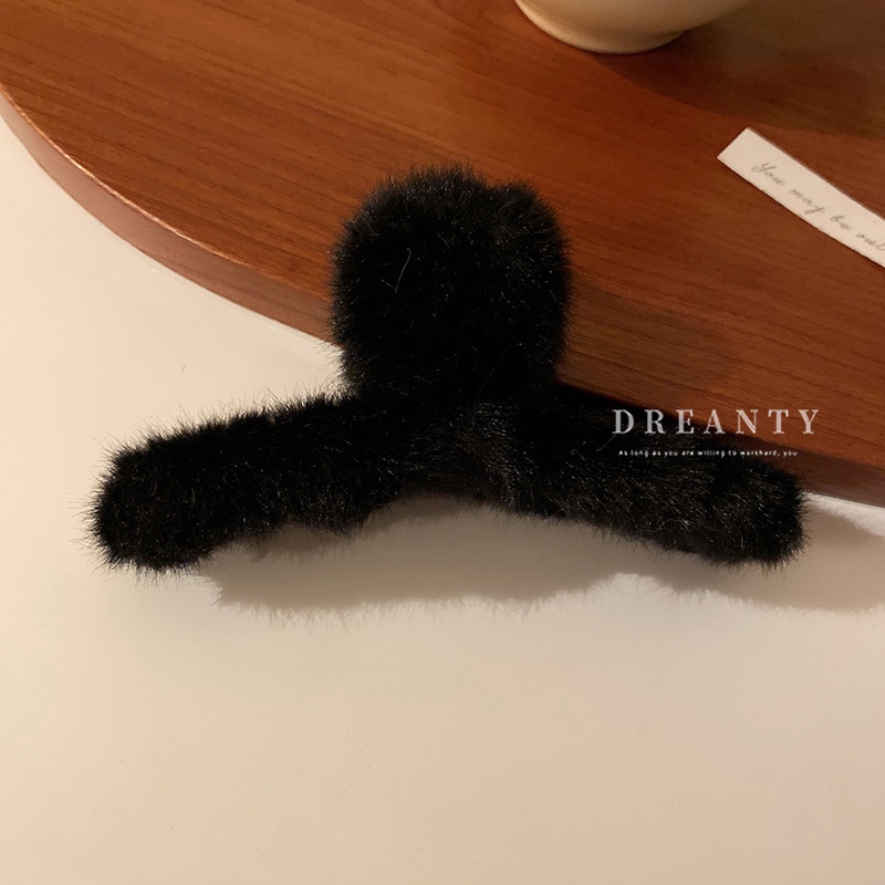 Kẹp Tóc Hình Cá Mập Phủ Lông Phong Cách Hàn Quốc Thời Trang Thu Đông111