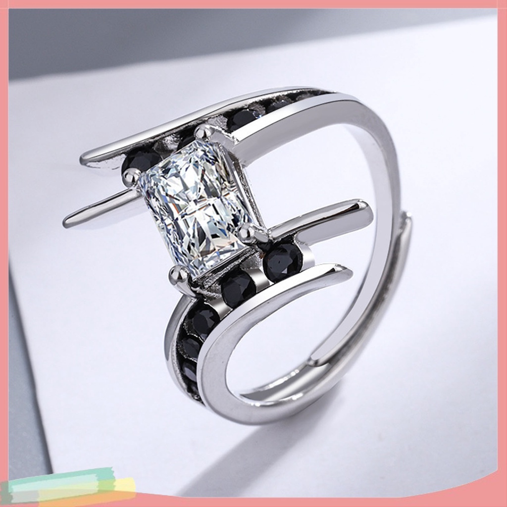 Nhẫn Đính Đá Zircon Lớn Thời Trang Sang Trọng Cho Nữ