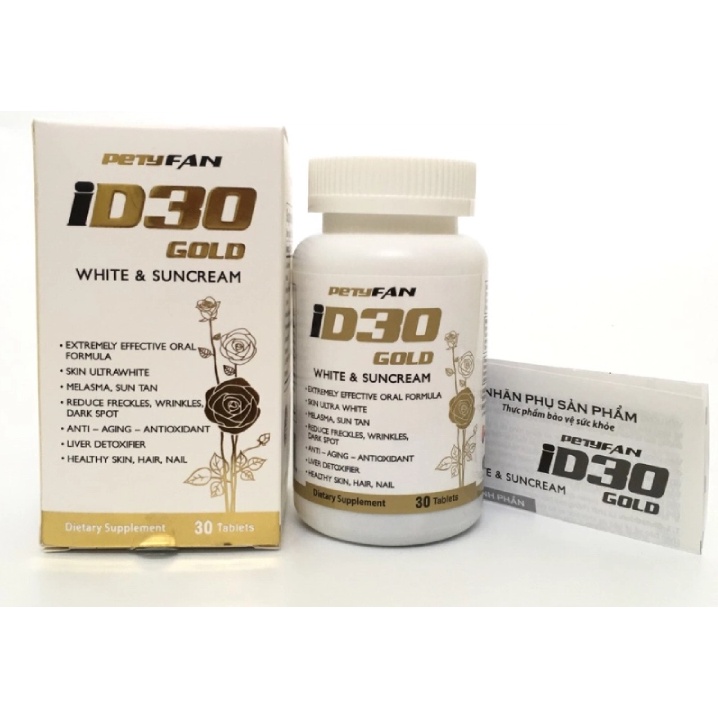 VIÊN UỐNG Id30 Gold CHỐNG NẮNG TRẮNG DA