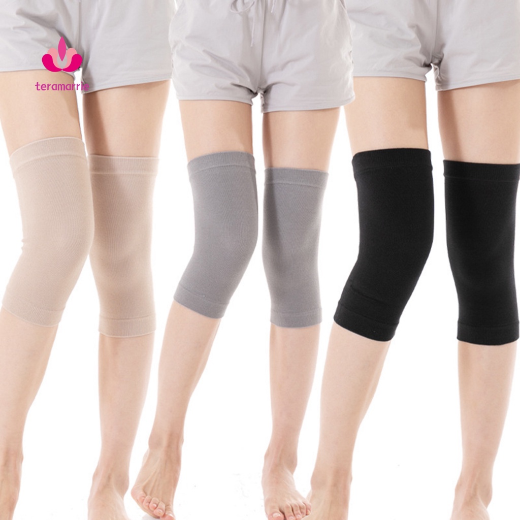 1 Cặp Đệm Bảo Vệ Đầu Gối Co Giãn Không Gây Bức Xạ Khi Chạy Xe Đạp Vào Mùa Đông