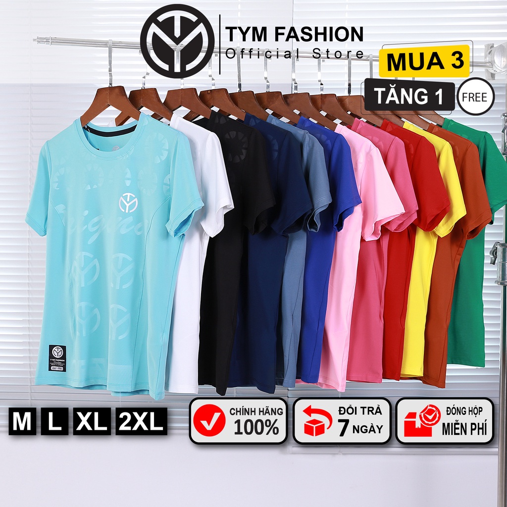 Áo thun thể thao Nữ TYM Cổ tròn Tay ngắn - Vải Polyester 4C thoáng mát - co dãn đàn hồi - AWT003