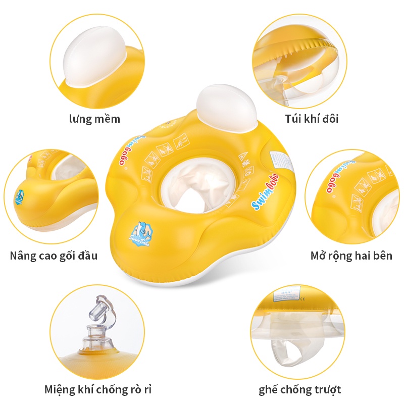 Phao Bơi Bơm Hơi Chống Trượt Cho Bé 1-6 Tuổi