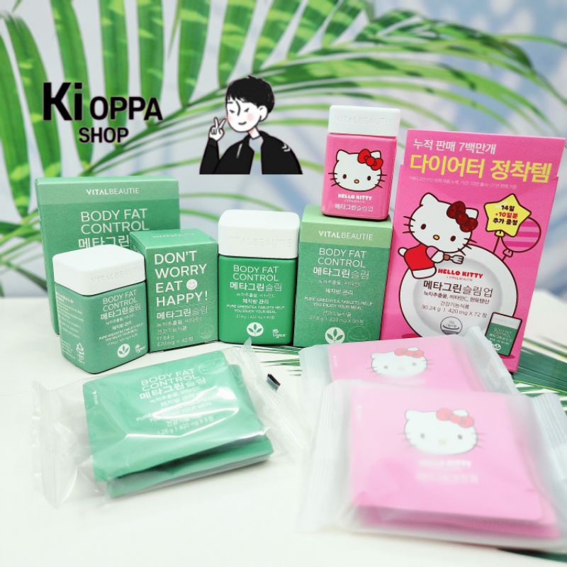 Viên uống giảm cân hàn quốc VITAL BEAUTIE Meta Green Slim Body Fat Control