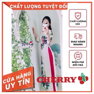 Áo dài truyền thống in hoạ tiết