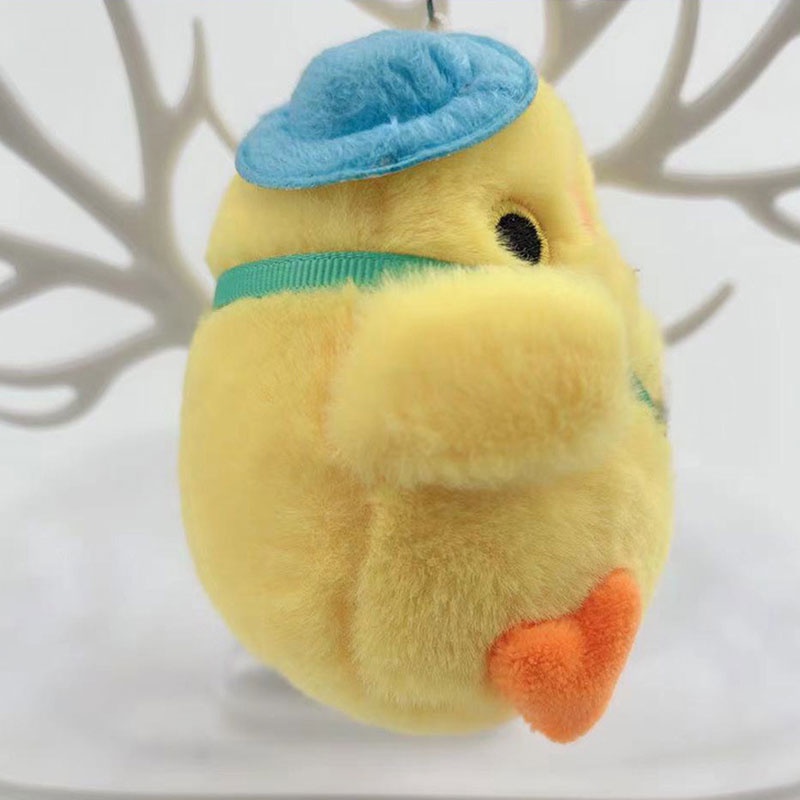 Thú Nhồi Bông Hình Gà Con Đáng Yêu Treo Túi Đi Học / Túi Xách