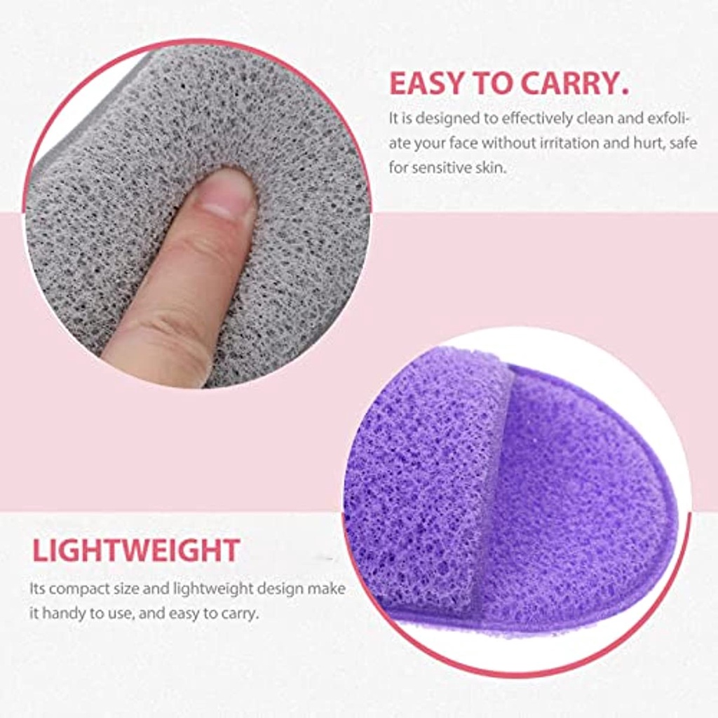 Set 6 Găng Tay Bọt Biển Tẩy Tế Bào Chết Làm Sạch Sâu Dành Cho Da Mặt / Toàn Thân