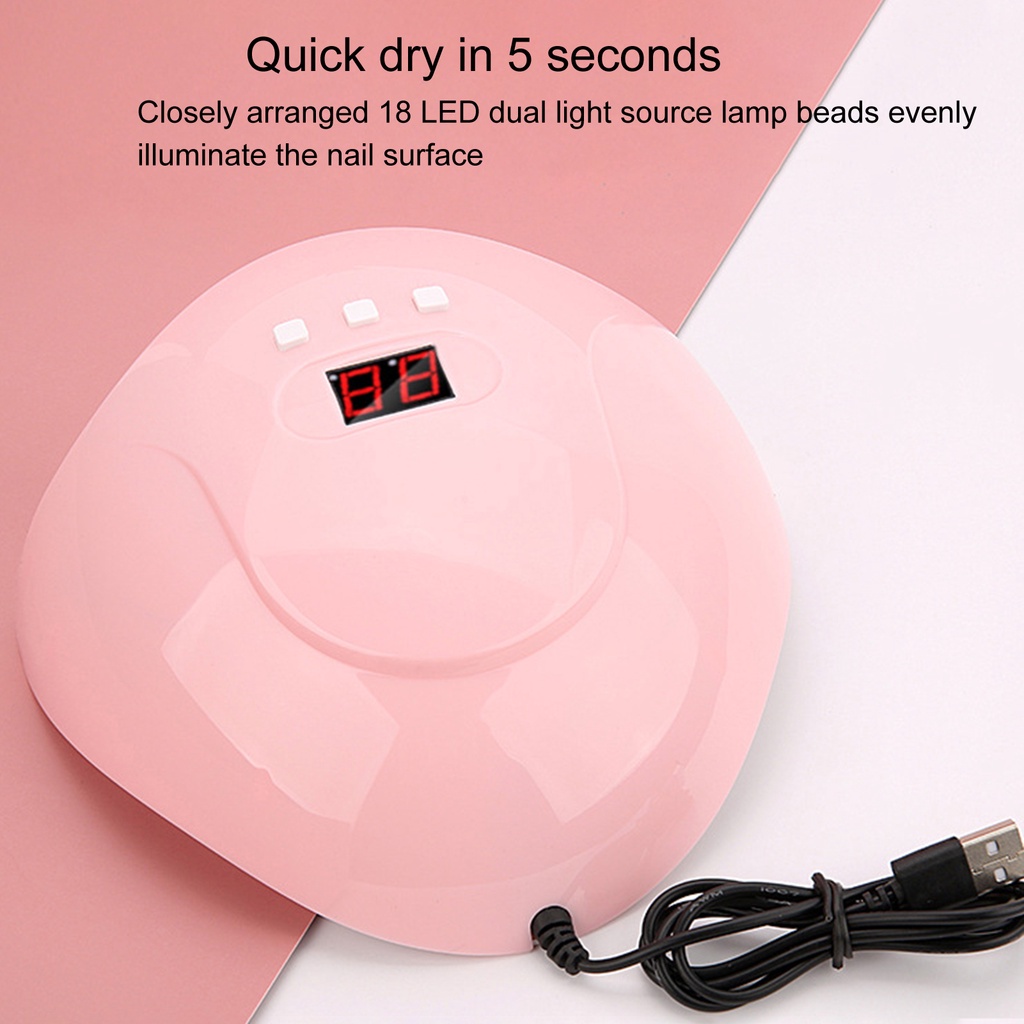 Đèn LED Hong Khô Sơn Móng Tay Công Suất Cao 54W Cảm Biến Hồng Ngoại Thông Minh