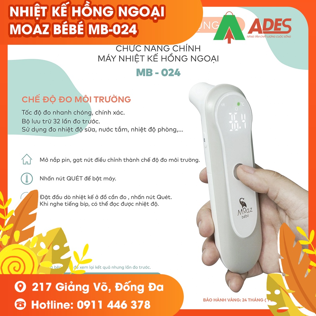 NHIỆT KẾ HỒNG NGOẠI MOAZ BÉBÉ MB-024