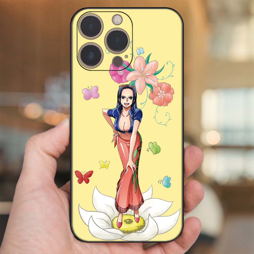 Ốp lưng iPhone 13 Pro dẻo đen cạnh vuông in hình Nico Robin One Piece Đảo Hải Tặc