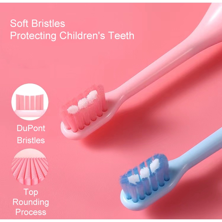 Bàn chải đánh răng điện trẻ em 3 chế độ chải răng với 2 đầu bàn chải thay thế