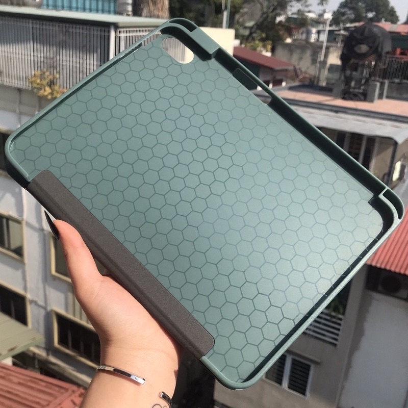 Bao da Kaku TPU cho iPad Gen 10 10.9inch 2022 có khay để bút cảm biến tắt mở
