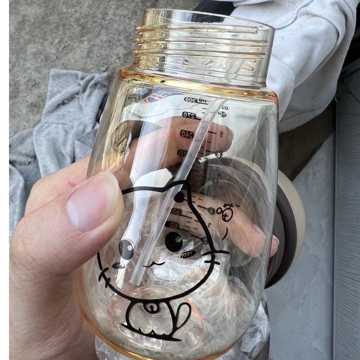 Bình Sữa Cổ Rộng Mèo Kitty 240-330ml Chất Liệu PPSU An Toàn Cho Bé