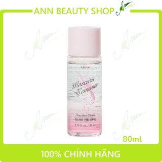 Tẩy Trang Mắt Môi Etude Mascara Remover One Shot Clean 80ml