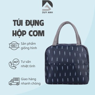 Túi đựng hộp cơm giữ nhiệt có khóa họa tiết bắt mắt tiện dụng mẫu mới (MS03)