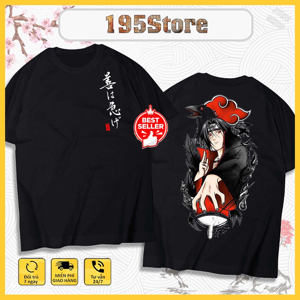 Áo Uchita Itachi, Áo Anime Naruto mẫu mới in hình Itachi cực chất, siêu ngầu
