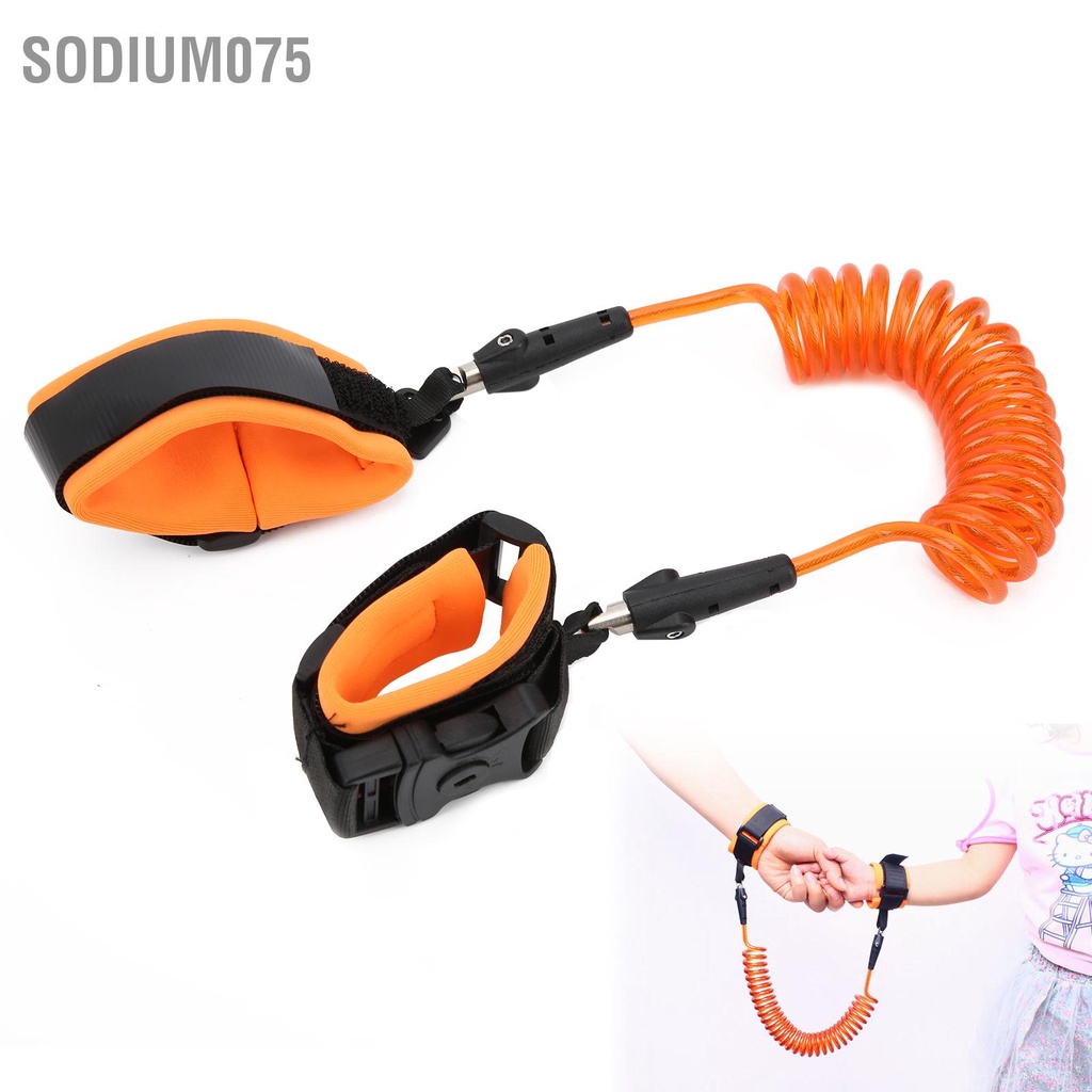 Sodium075 Kid Boys Girls Chống mất Liên kết Cổ tay Dây xích Trẻ em Có thể điều chỉnh An toàn Khai thác
