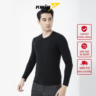 Áo giữ nhiệt INSIDEMEN cao cấp nam, cổ tim 4 màu trẻ trung nam tính chất mềm mịn thoải mái ILT011W1