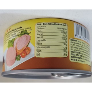 [Hộp 170g - GAN] PATE GAN HEO [VN] VISSAN Pork Liver Paste