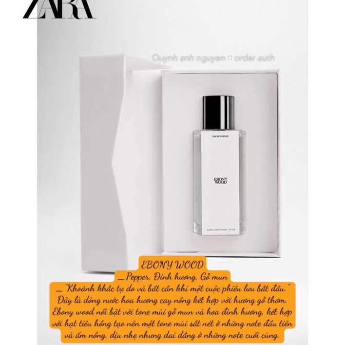 Nước hoa Zara x Jomalone bản mới 40ml và 90ml