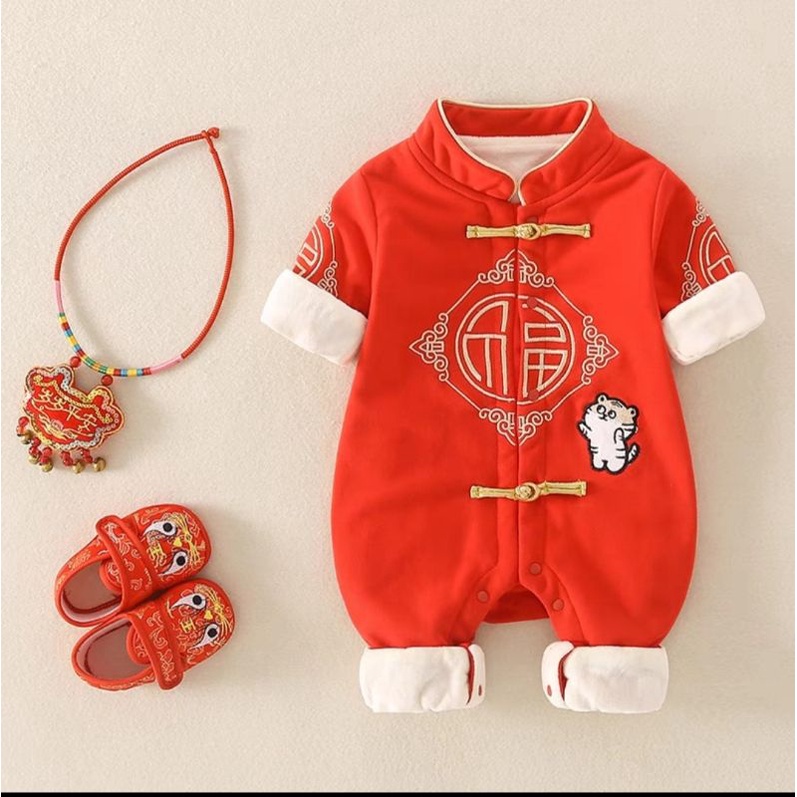 Bodysuit Tết cho bé nỉ bông