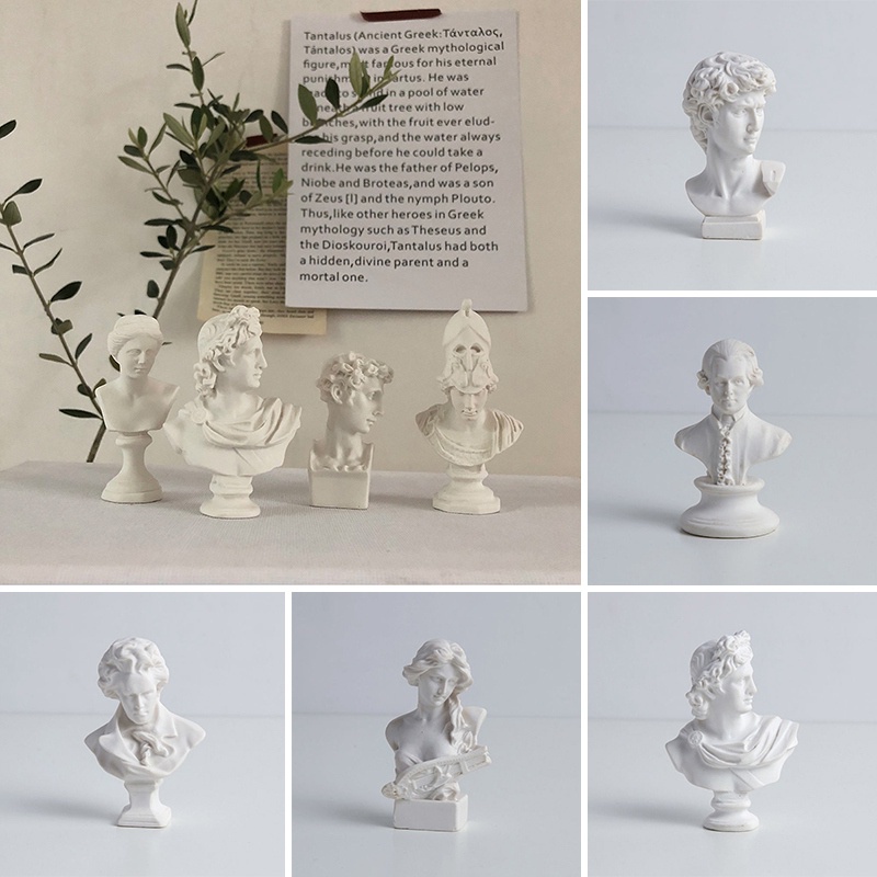 Mô Hình Tượng David Brewster Mini Bằng Nhựa Resin Phong Cách Bắc Âu Trang Trí Nhà Cửa